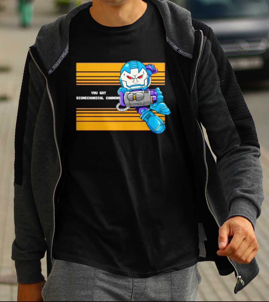 Apocalypse Marvel Cartoon Biomechanical Cannons T-Shirt
