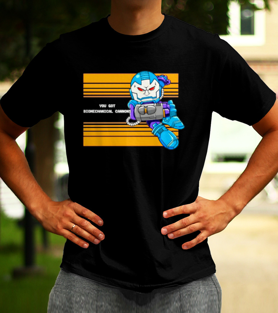 Apocalypse Marvel Cartoon Biomechanical Cannons T-Shirt