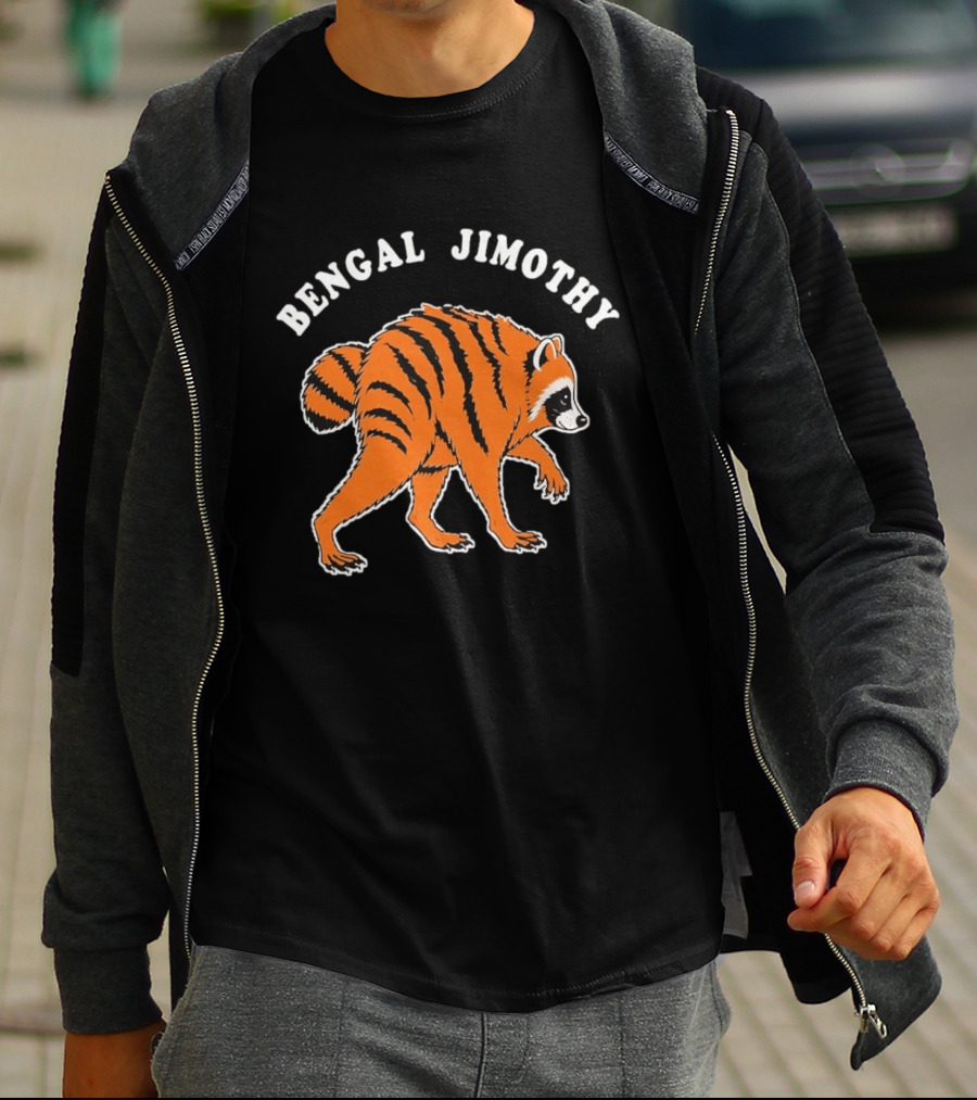 Bengal Jimothy Tiger Raccoon Creature T-Shirt