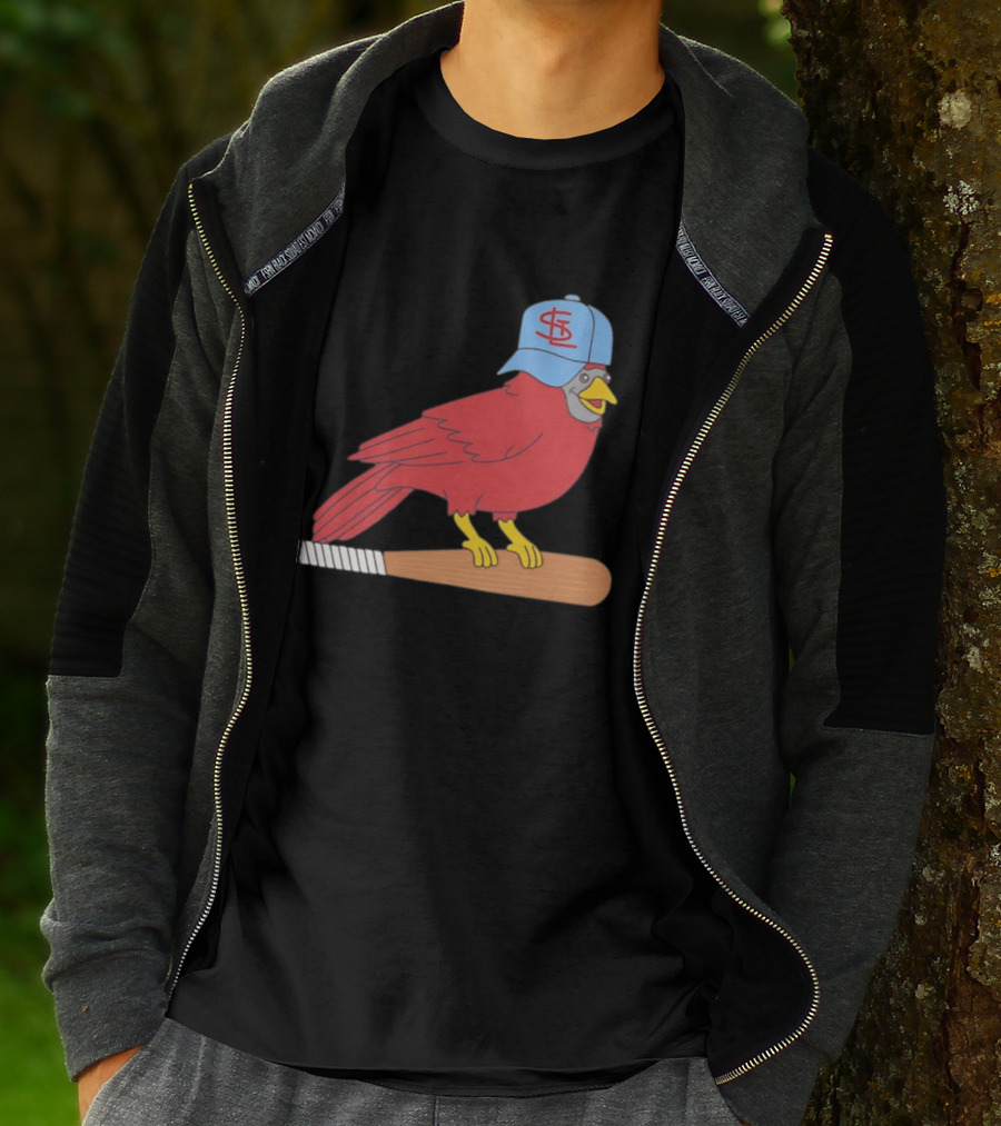 Hancel Rincon St. Louis Cardinals STL Hat Animated Bird Baseball Bat T-Shirt