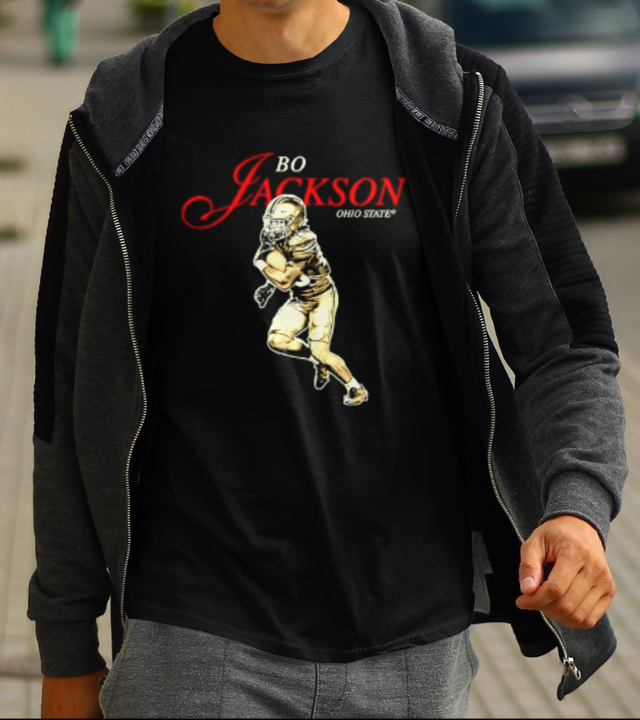 Bo Jackson 25 Ohio State Buckeyes NCAA Player T-Shirt
