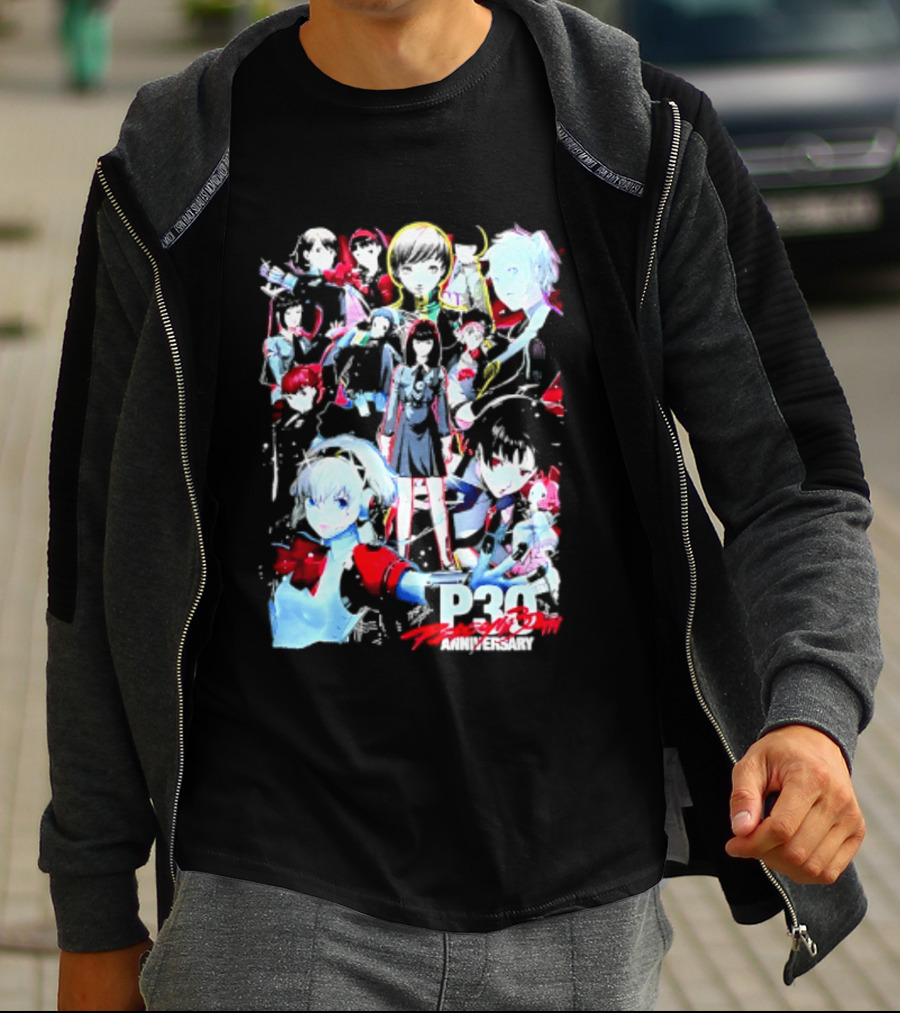 Chillweeb Persona 30th Anniversary Anime Characters P3 25th Anniversary Edition T-Shirt
