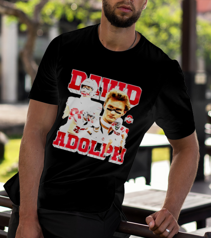 David Adolph 82 Ohio State Buckeyes NCAA Player Highlights T-Shirt