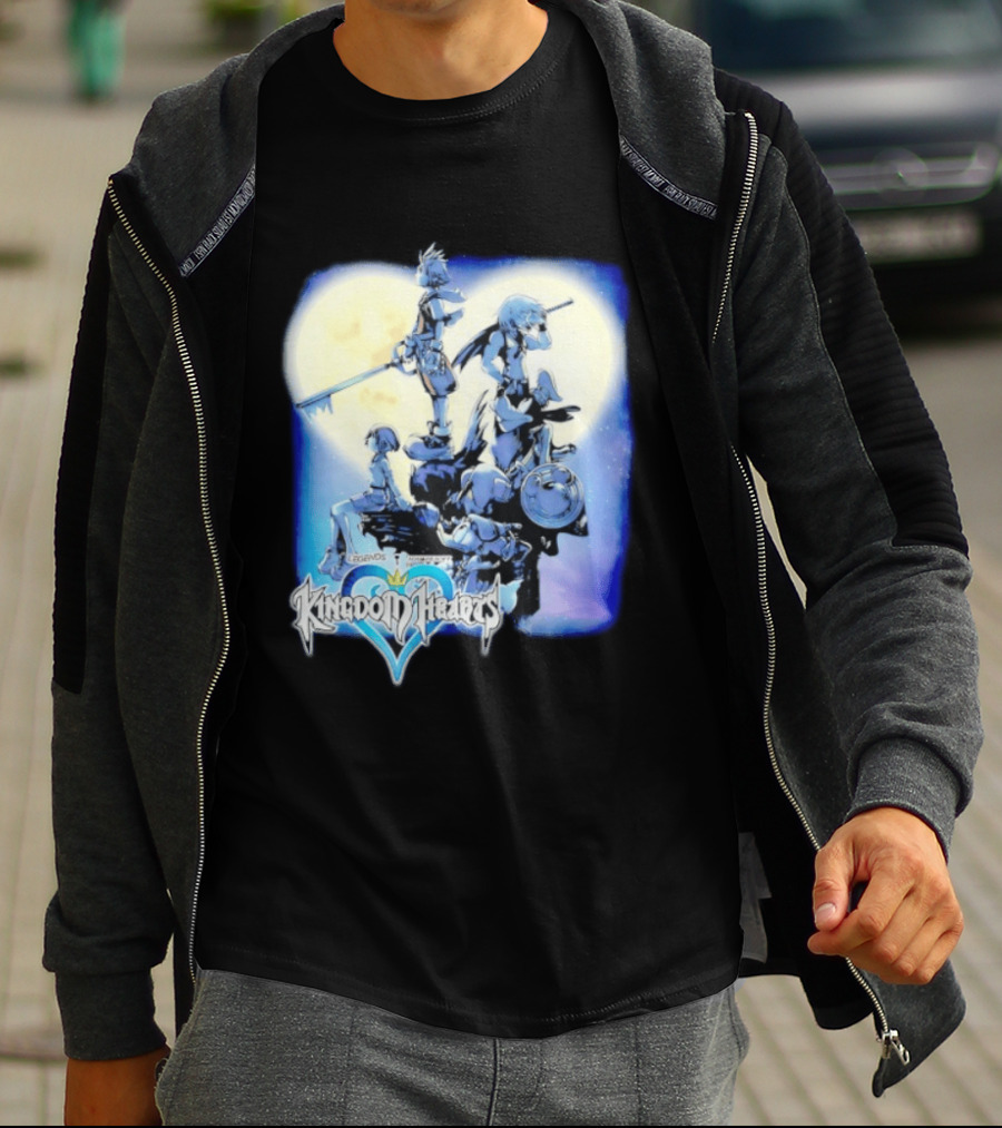 Kingdom Hearts Legends SquareSoft Sora Keyblade Moonlight T-Shirt