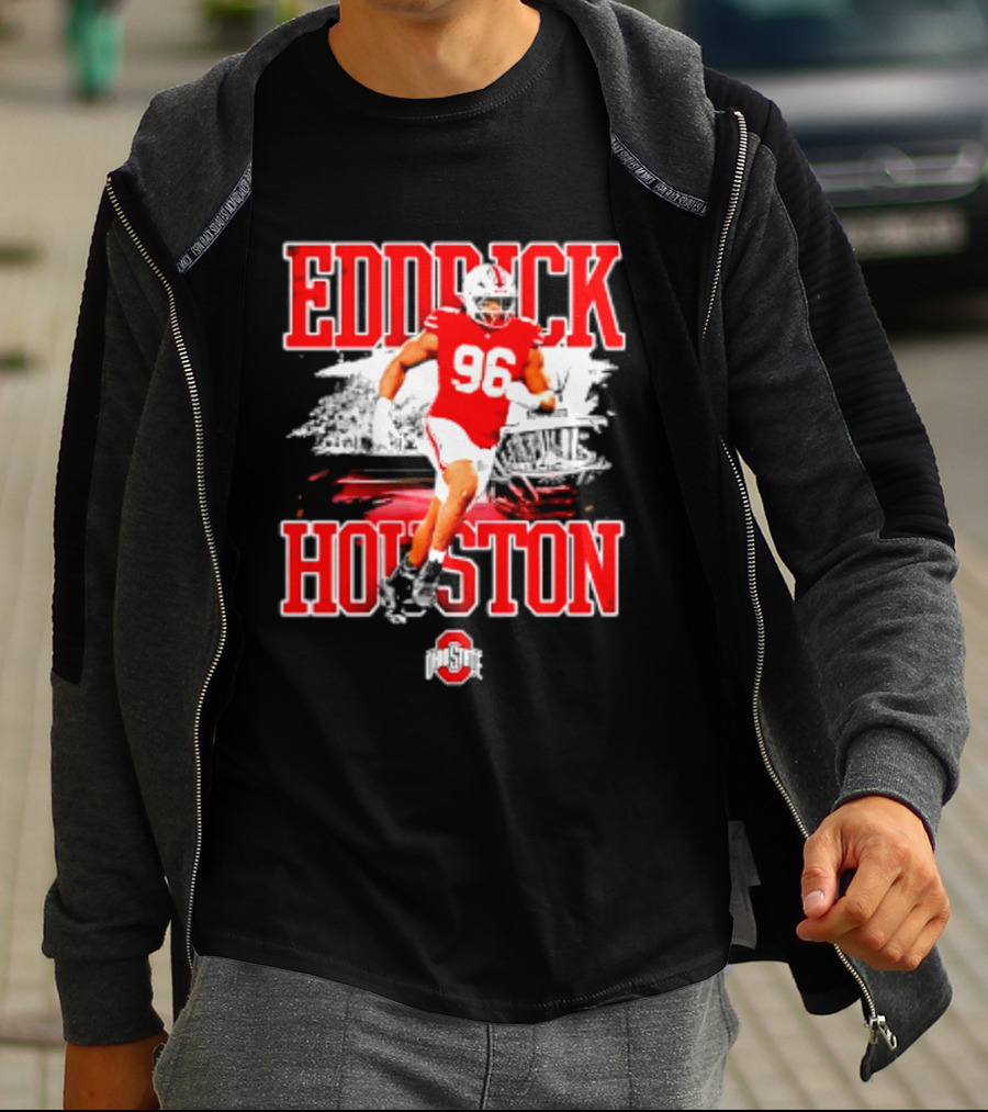 Eddrick Houston 96 Ohio State Buckeyes NCAA Football Player T-Shirt