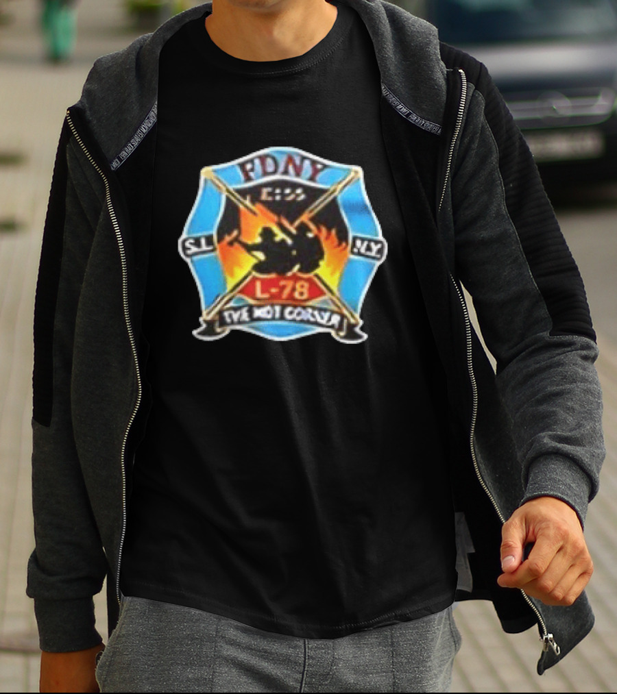 Marcus Freeman Notre Dame Fighting Irish FDNY Engine 155 Ladder 78 The Hot Corner T-Shirt