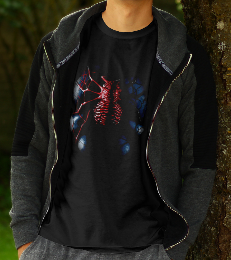 Vzn Shop Spiderman Venom Symbiote Ribcage Webbing T-Shirt