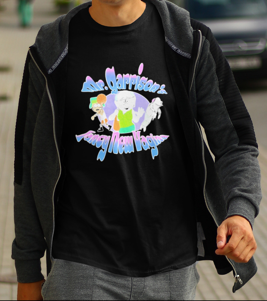 Mr Garrison's Fancy New Vagina South Park Basketball Cartoon Characters T-Shirt
