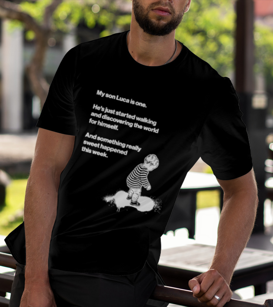 Luca Is One First Steps Adventure Exploring The World T-Shirt
