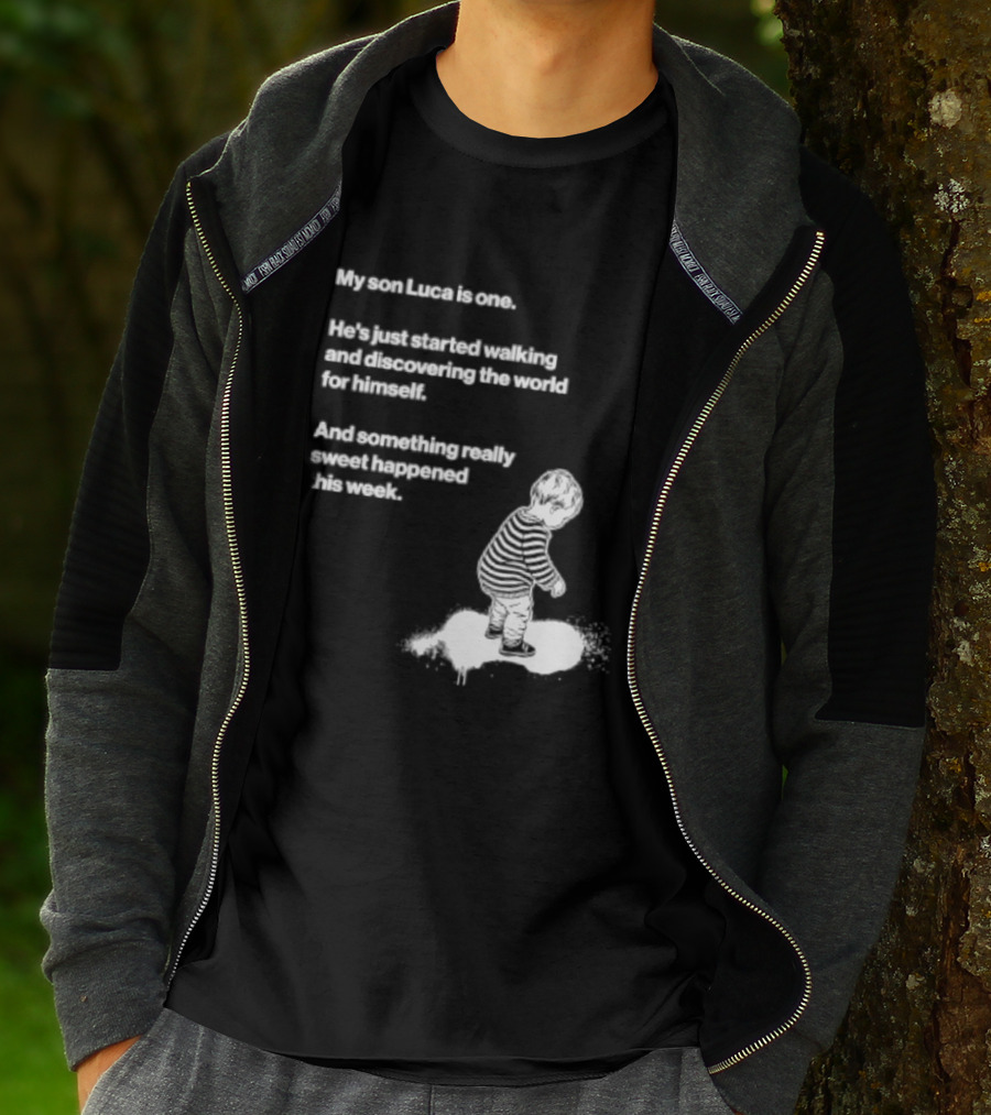 Luca Is One First Steps Adventure Exploring The World T-Shirt