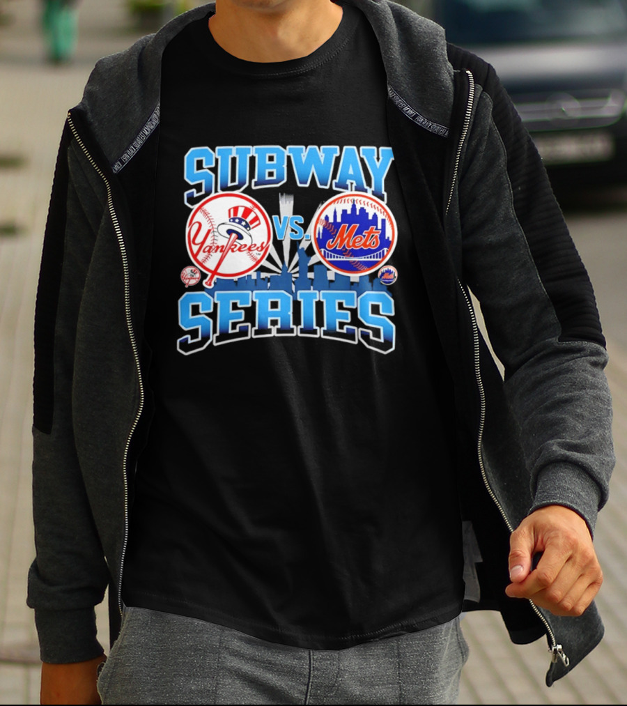 New York Yankees Vs Mets 2026 Subway Series Skyline T-Shirt