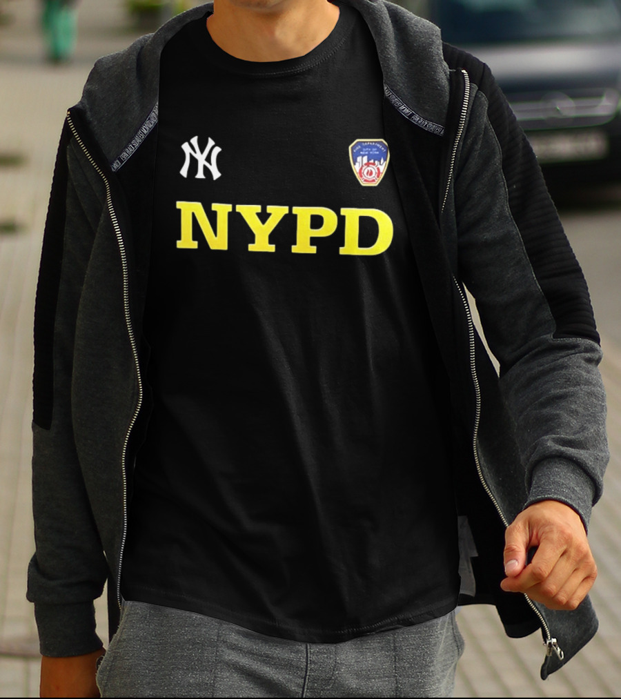 NYPD New York Yankees 2026 25th Anniversary 9 11 We Will Never Forget Remember Honor Unite 2 Sided T-Shirt