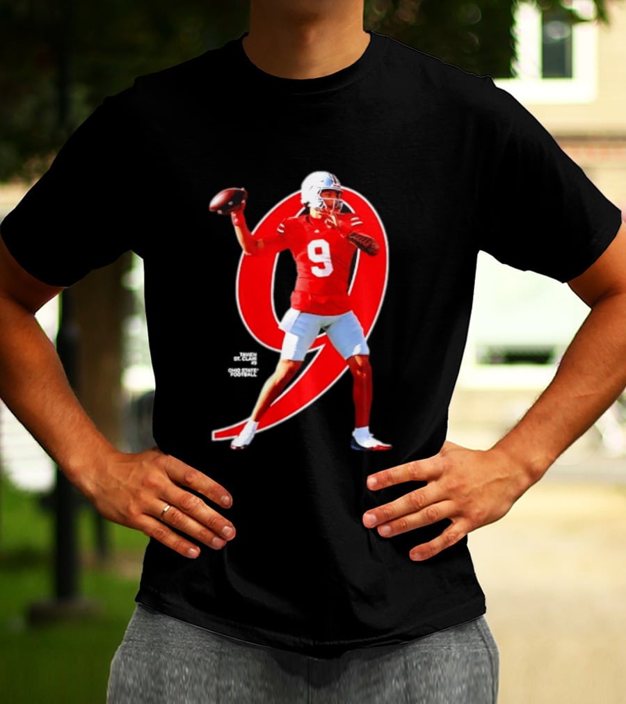 Ohio State Buckeyes Tavien St. Clair 9 NCAA Football Breakthrough Player T-Shirt