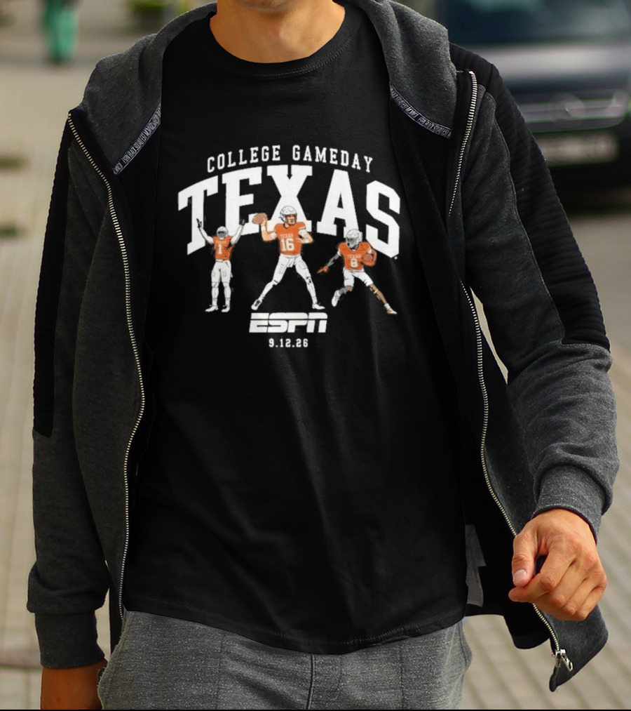 Texas College Gameday September 12 ESPN Football 2026 T-Shirt