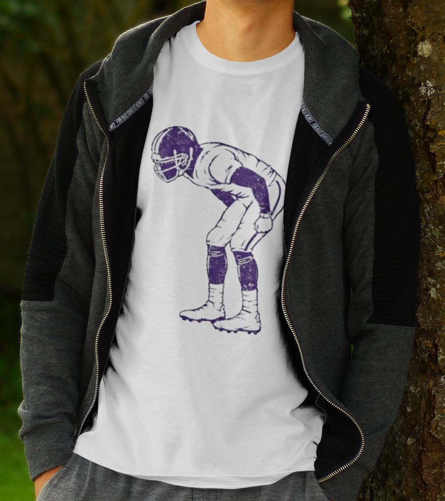 Warren Moon Minnesota Vikings Football Player Vintage Pose T-Shirt