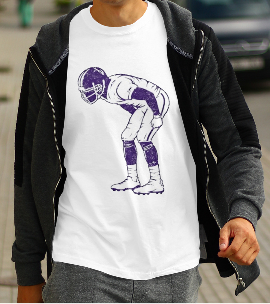 Warren Moon Minnesota Vikings Football Player Vintage Pose T-Shirt