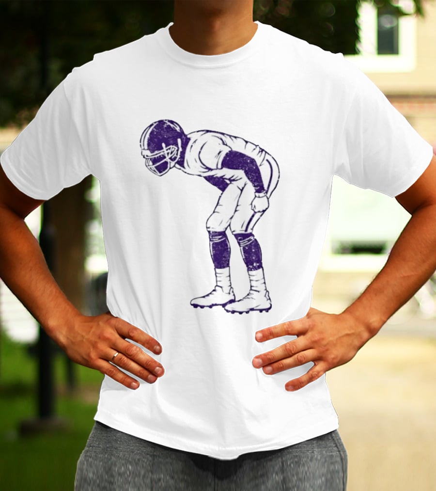 Warren Moon Minnesota Vikings Football Player Vintage Pose T-Shirt