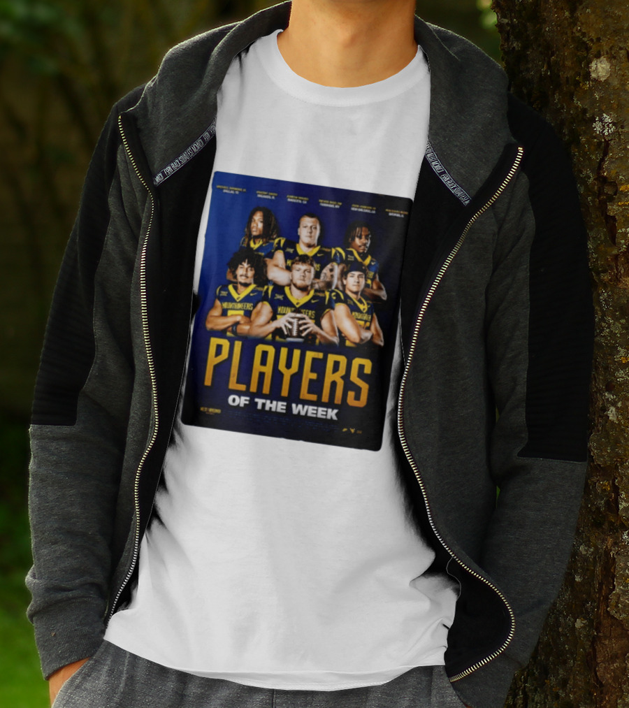 West Virginia Mountaineers Players Of The Week Dallas Fort Manvel Missouri City Huntsville New Orleans Georgia T-Shirt