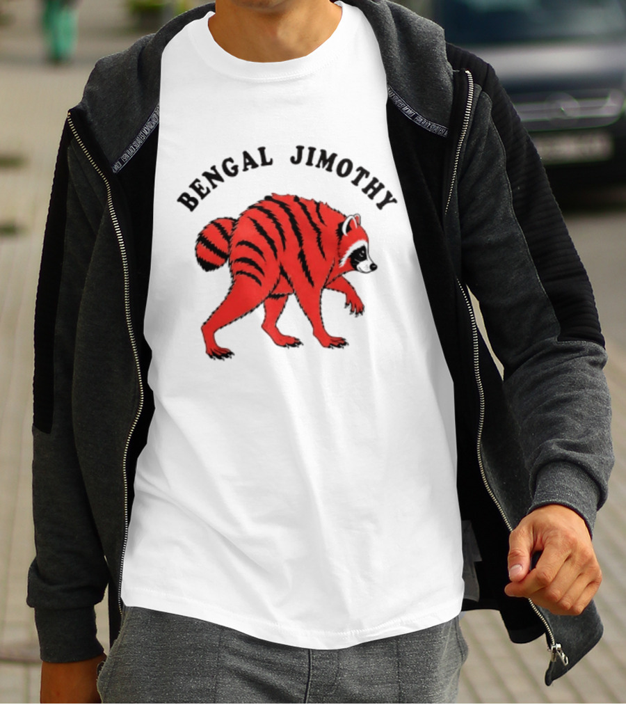 Cincinnati Bengals Bengal Jimothy Cartoon Raccoon T-Shirt