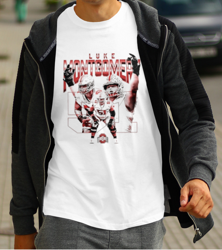 Luke Montgomery Ohio State Buckeyes 51 NCAA Football T-Shirt