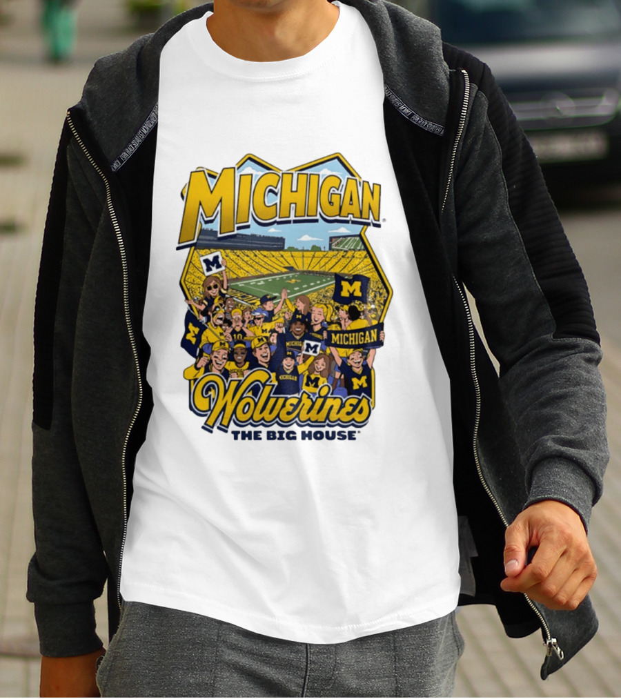 Michigan Wolverines The Big House 2026 Celebration Stadium Fans T-Shirt