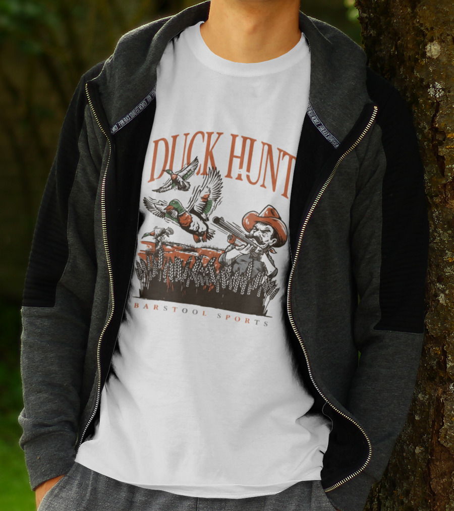 Duck Hunt Cowboy Oklahoma Cowboys Oregon Ducks Barstool Sports T-Shirt