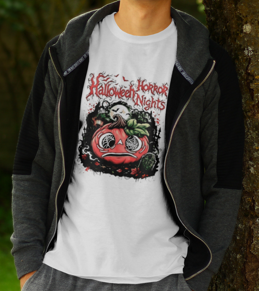 Halloween Horror Nights Pumpkin RIP Spooky T-Shirt
