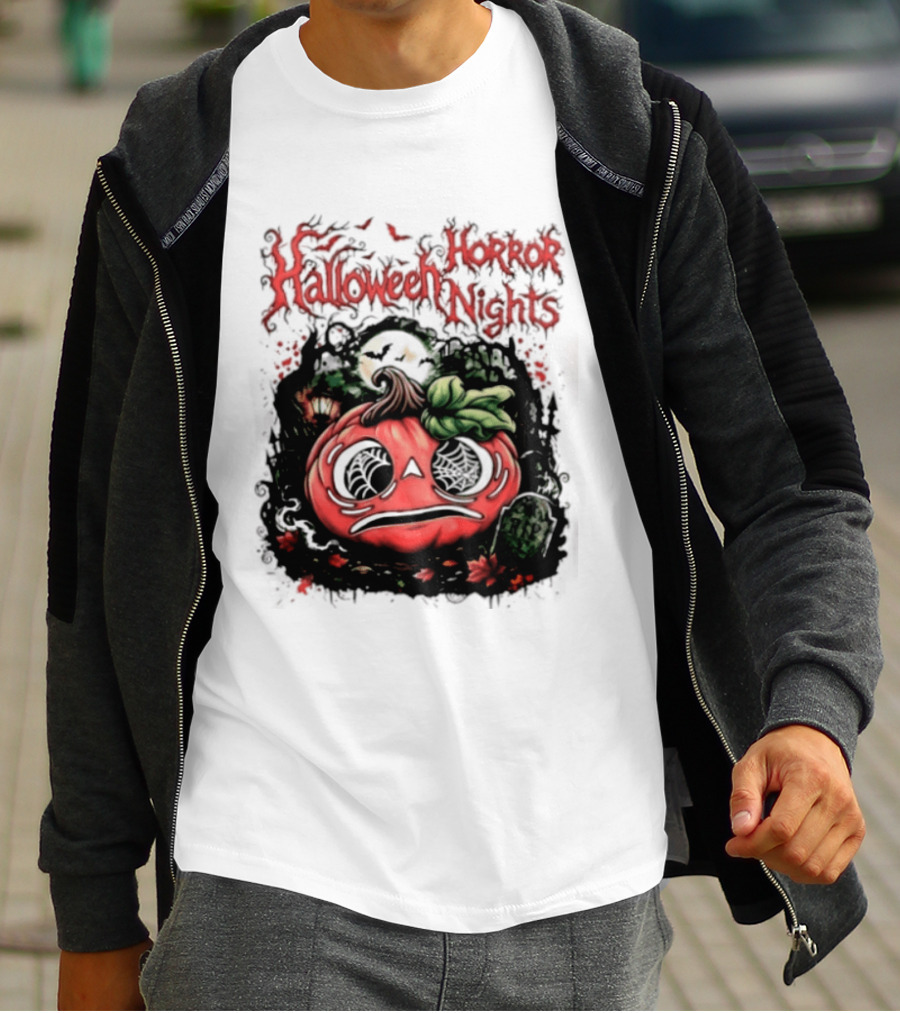 Halloween Horror Nights Pumpkin RIP Spooky T-Shirt
