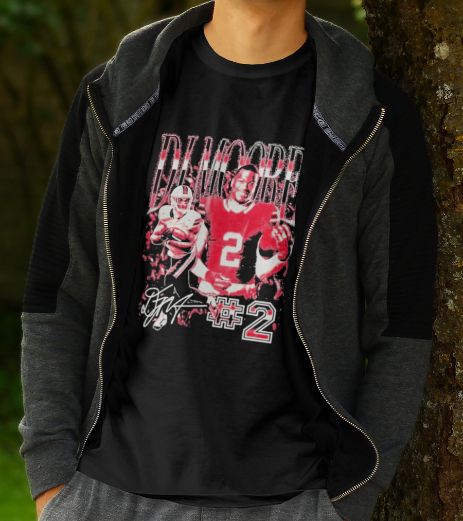 DJ Moore Number 2 Signature 2026 Bills Football Player T-Shirt