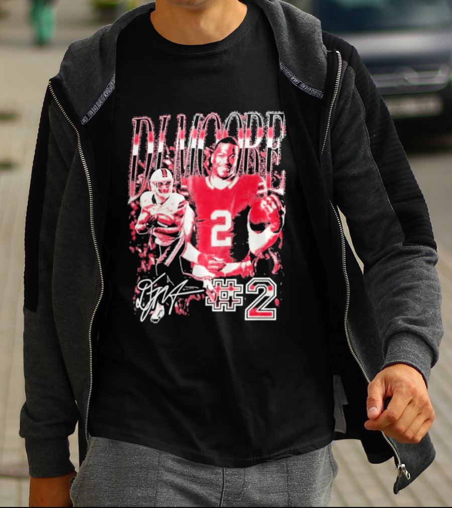 DJ Moore Number 2 Signature 2026 Bills Football Player T-Shirt