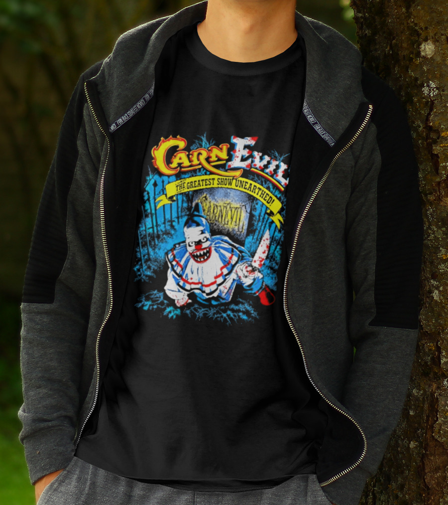 CarnEvil The Greatest Show Unearthed Creepy Clown Horror T-Shirt