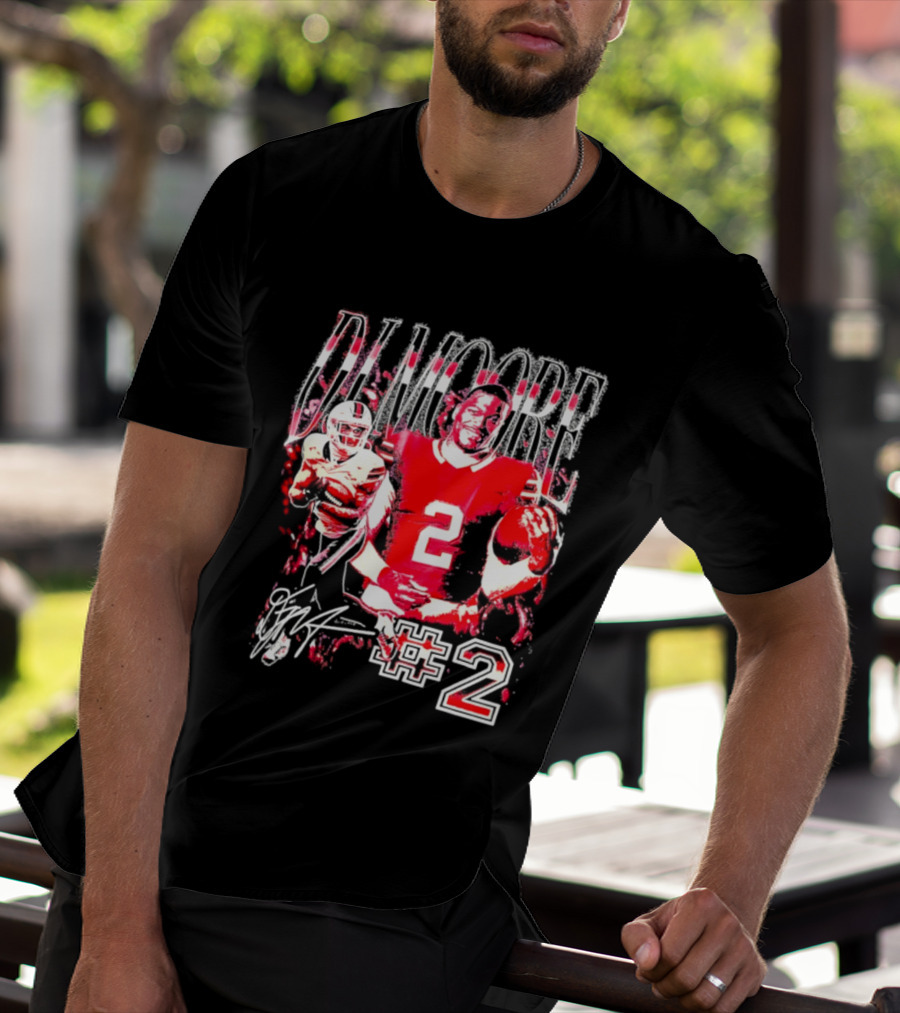 D. J. Moore #2 Buffalo Bills Football Player T-Shirt