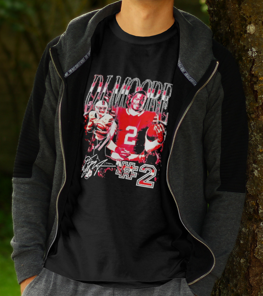 D. J. Moore #2 Buffalo Bills Football Player T-Shirt