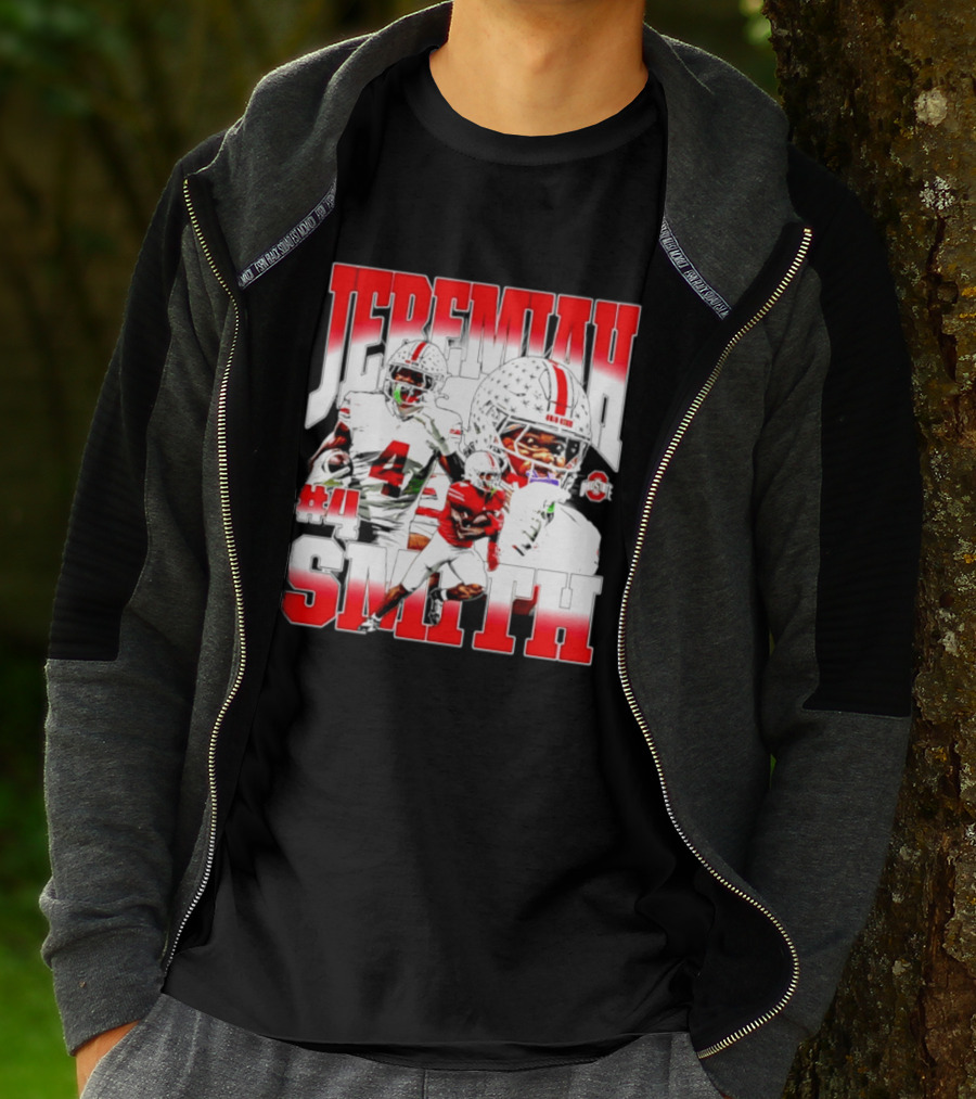 Jeremiah Smith Ohio State Buckeyes 4 NCAA Football Player T-Shirt