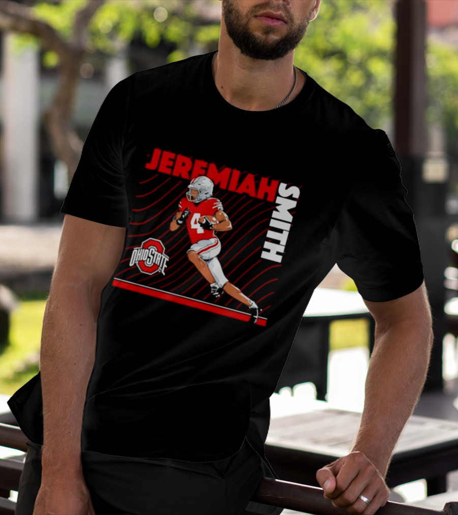 Jeremiah Smith Ohio State Buckeyes Neon Nights NCAA Football T-Shirt