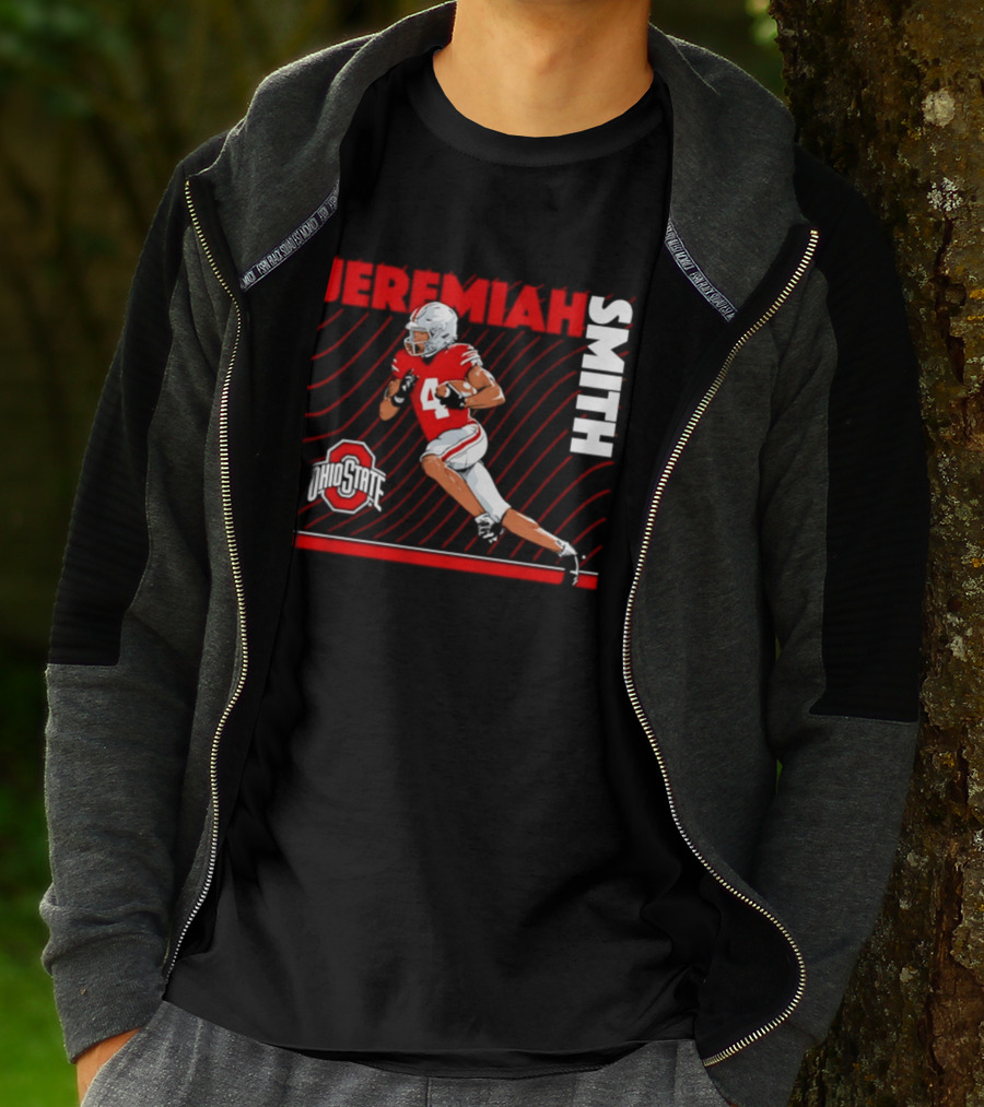 Jeremiah Smith Ohio State Buckeyes Neon Nights NCAA Football T-Shirt