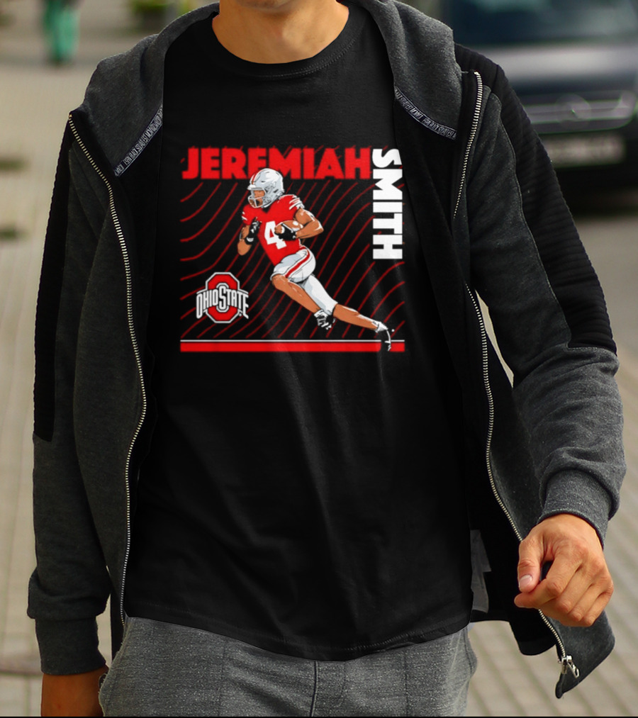 Jeremiah Smith Ohio State Buckeyes Neon Nights NCAA Football T-Shirt