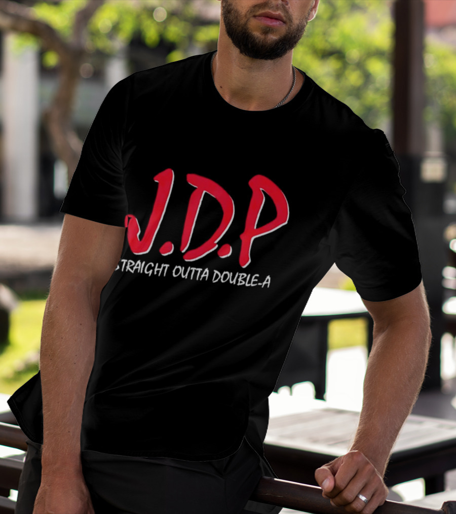 Josue De Paula JDP Straight Outta Double A Los Angeles Dodgers T-Shirt