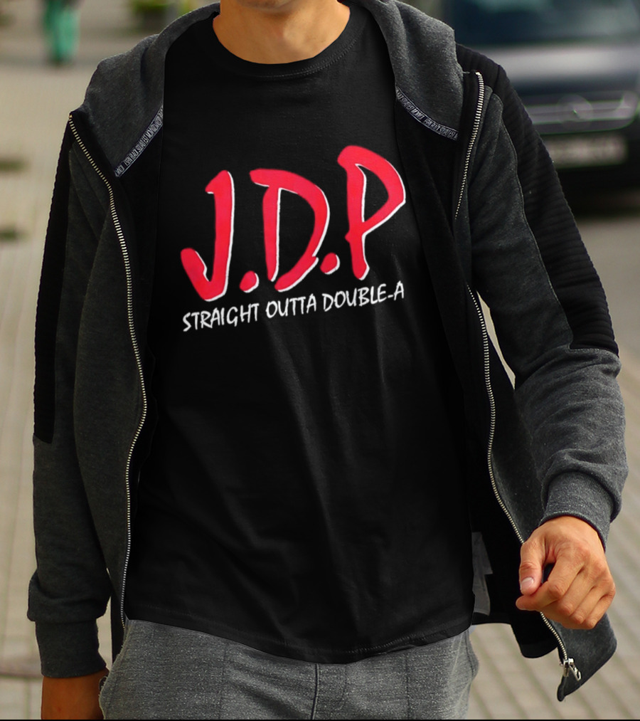Josue De Paula JDP Straight Outta Double A Los Angeles Dodgers T-Shirt