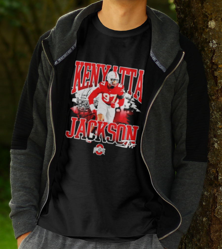 Kenyatta Jackson 97 Ohio State Buckeyes NCAA Football Player T-Shirt
