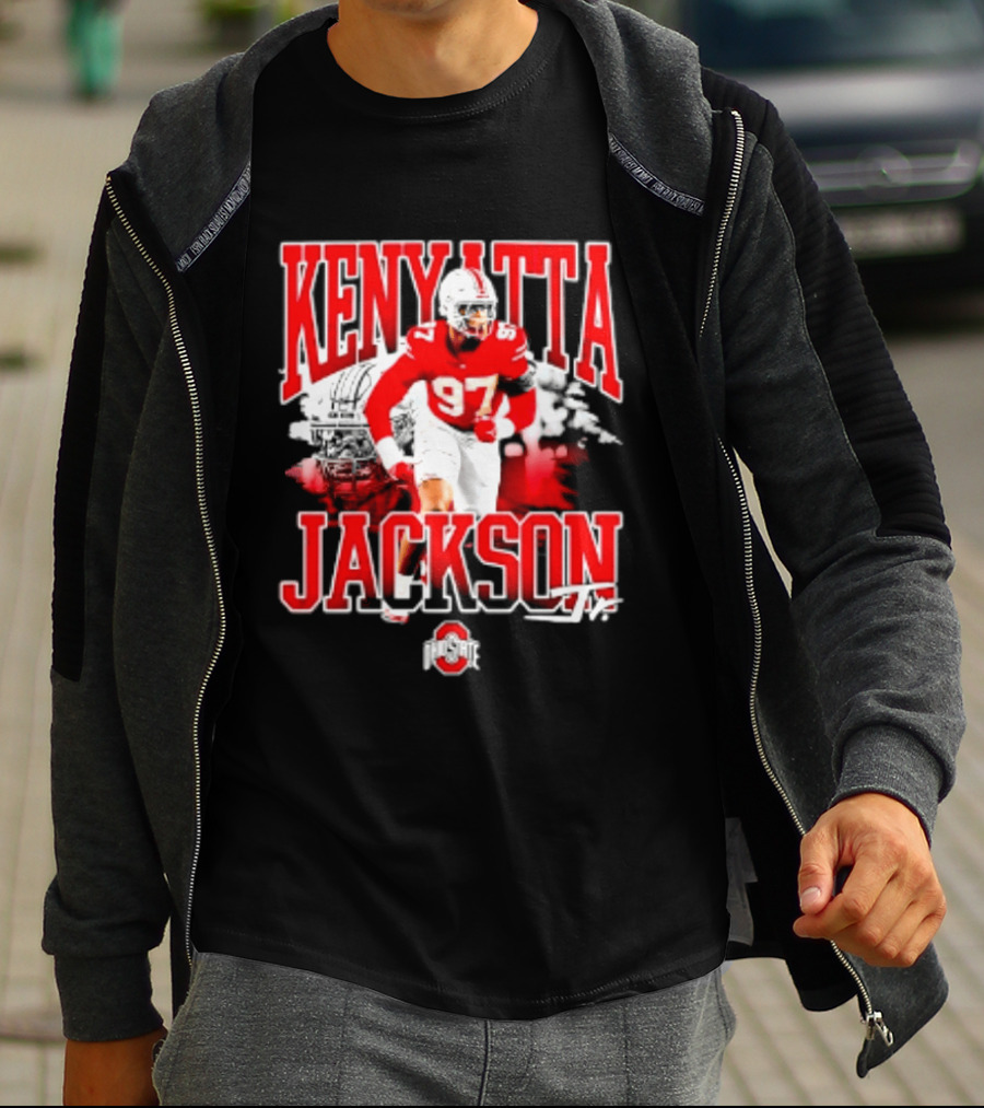 Kenyatta Jackson 97 Ohio State Buckeyes NCAA Football Player T-Shirt