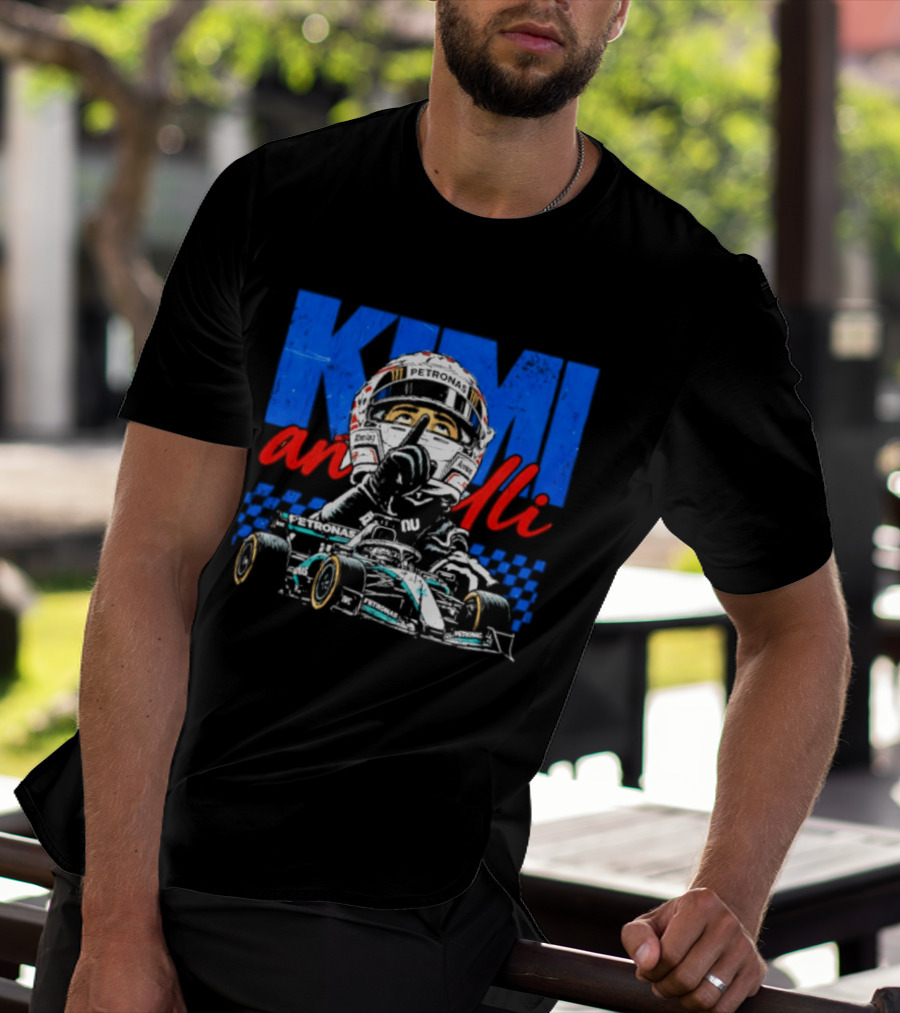 Kimi Antonelli F1 Racing Shhh Karting Racer Helmet T-Shirt
