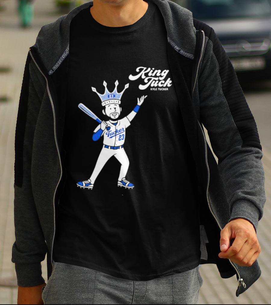 King Tuck Kyle Tucker 23 Baseball Crown And Bat T-Shirt