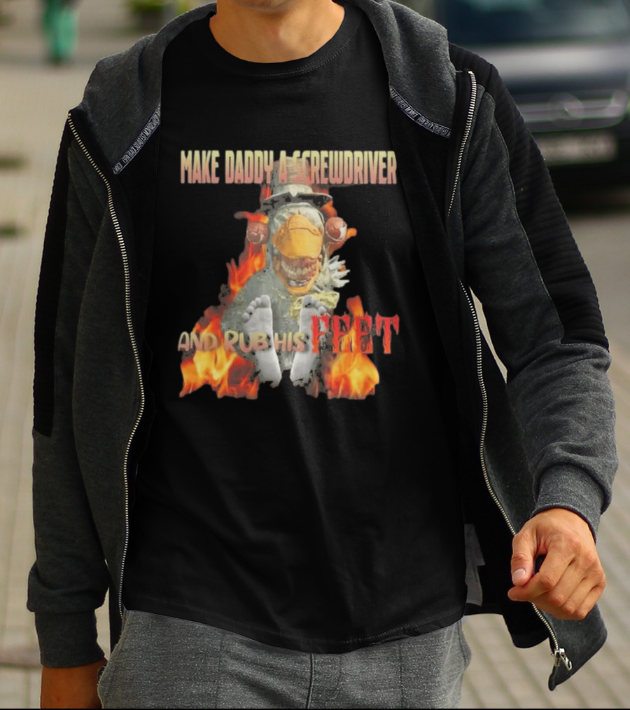 Dr Futterman Outlast Trials Make Daddy A Screwdriver And Rub His Feet Flaming Creature T-Shirt