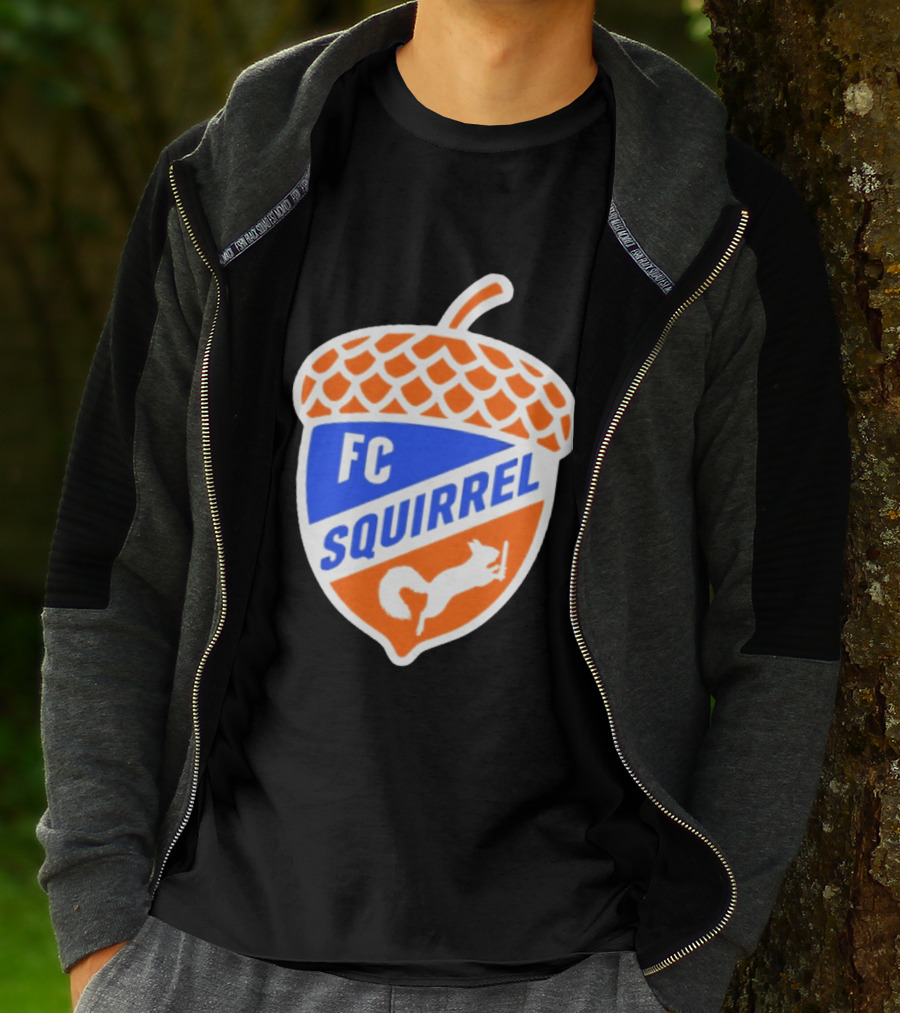 FC Squirrel Acorn Crest Cincinnati Soccer T-Shirt