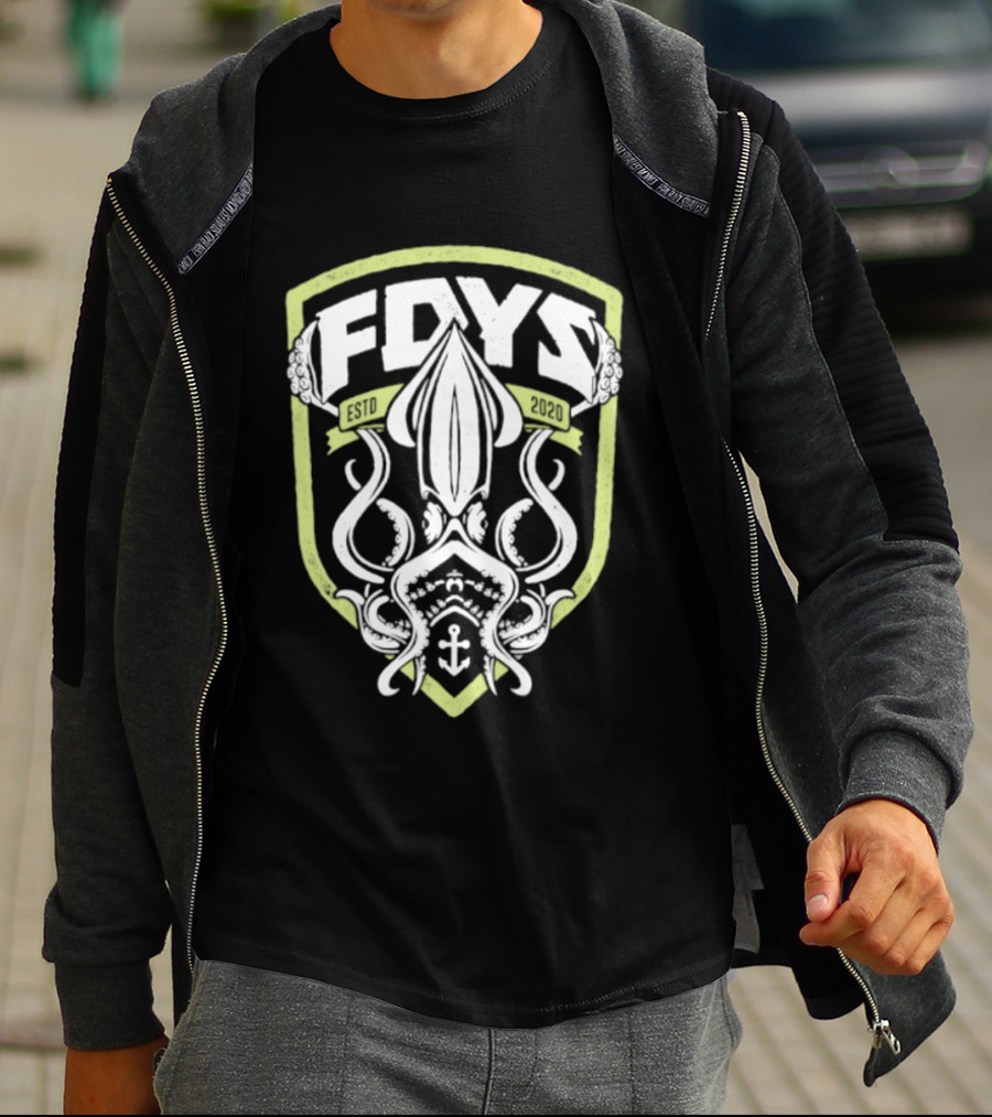 Fdys Estd 2020 Squid Anchor Emblem Field Days T-Shirt