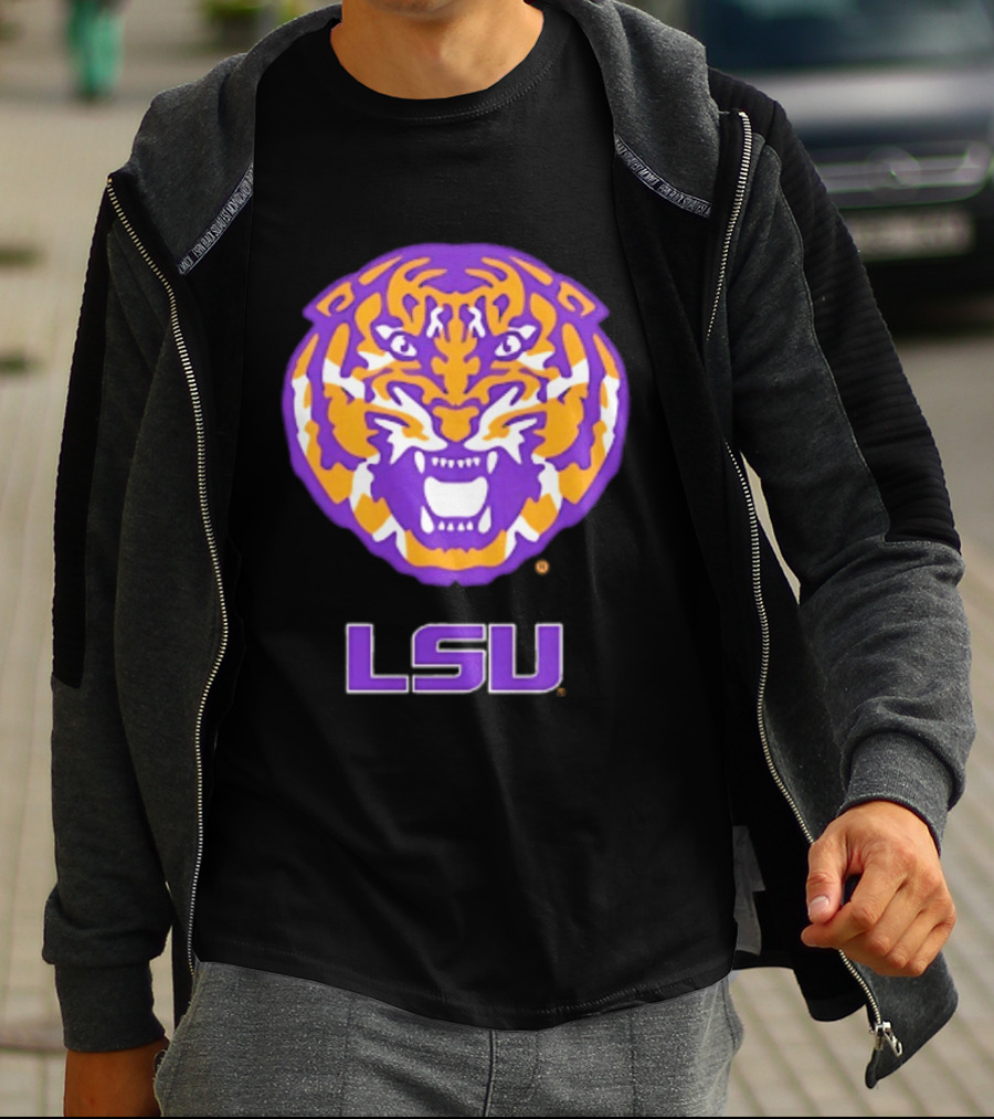 LSU Tigers NCAA Football Tiger Head T-Shirt