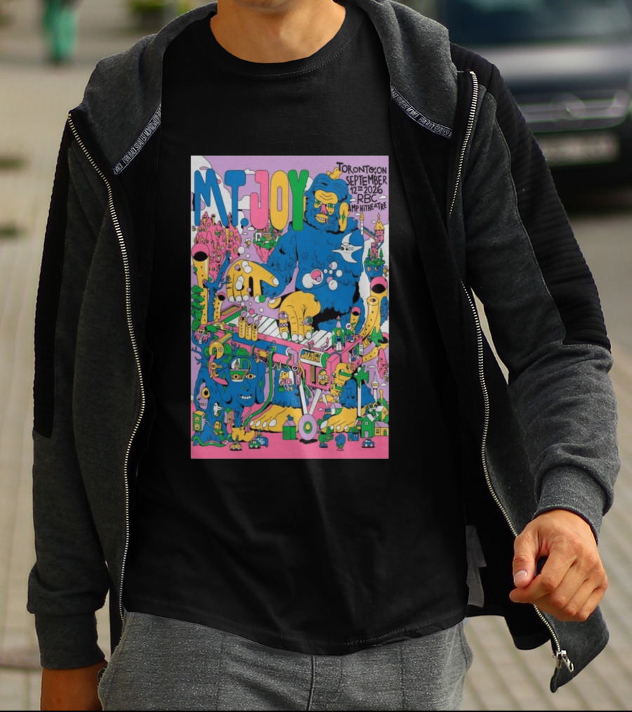 MT. Joy Toronto September 12 2026 RBC Amphitheatre Concert With Colorful Fantasy Creature T-Shirt