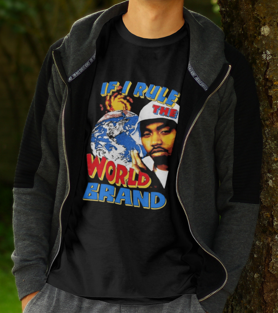 Nas If I Rule The World Hip Hop Earth Brand T-Shirt