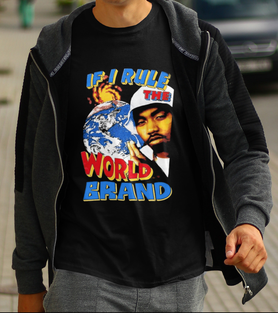 Nas If I Rule The World Hip Hop Earth Brand T-Shirt